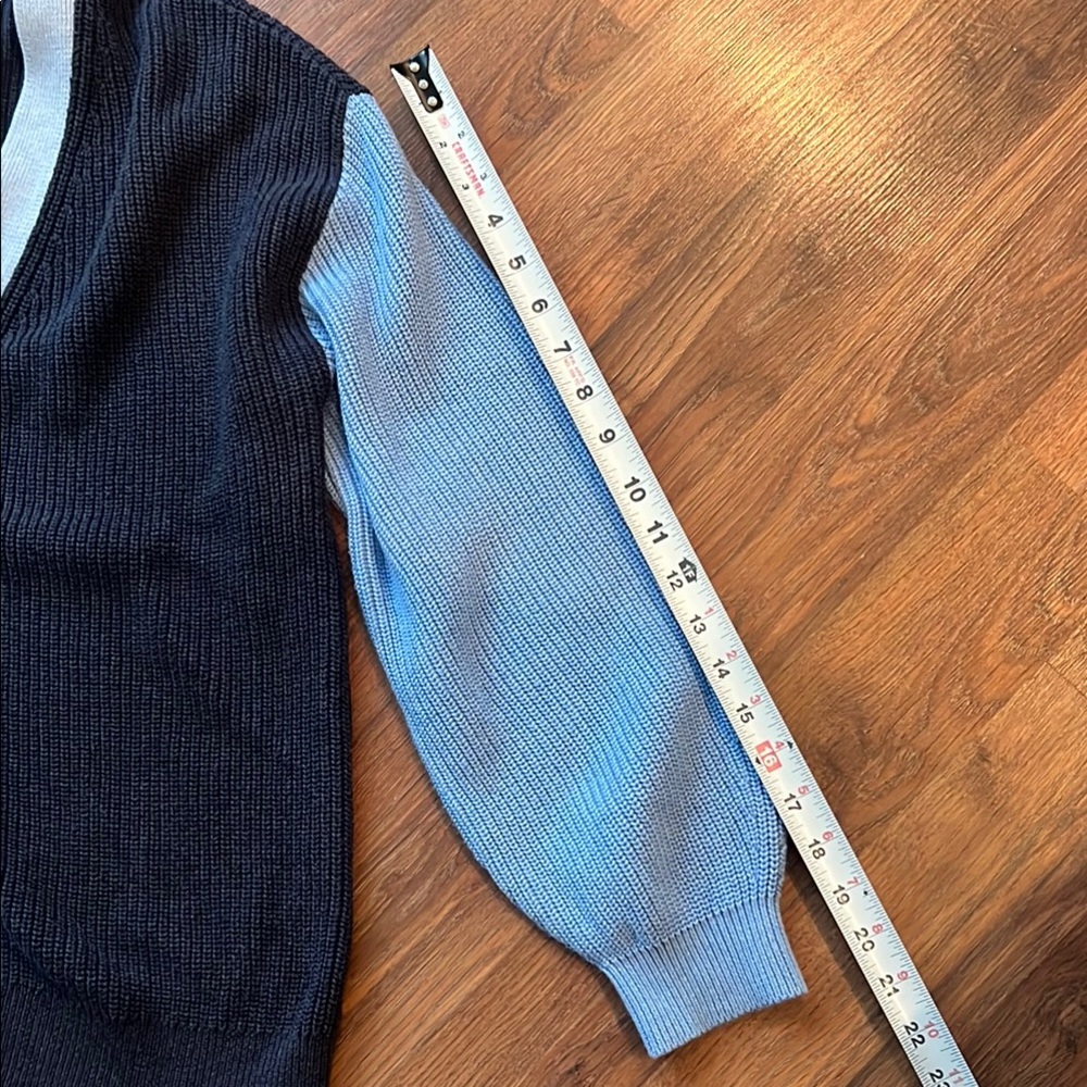 Talbots Large Colorblock Women's Cardigan Sweater - Picture 7 of 11
